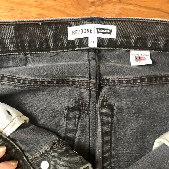 Re/done levis leandra cropped flare faded black 26 - Picture 9 of 9